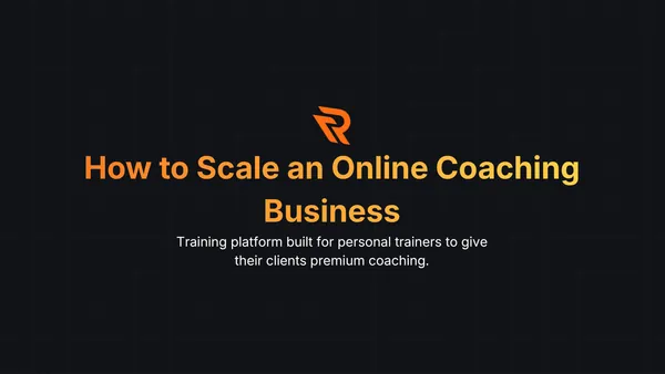 Personal trainer managing an online coaching business with workout planning, client progress tracking, and coaching dashboard.